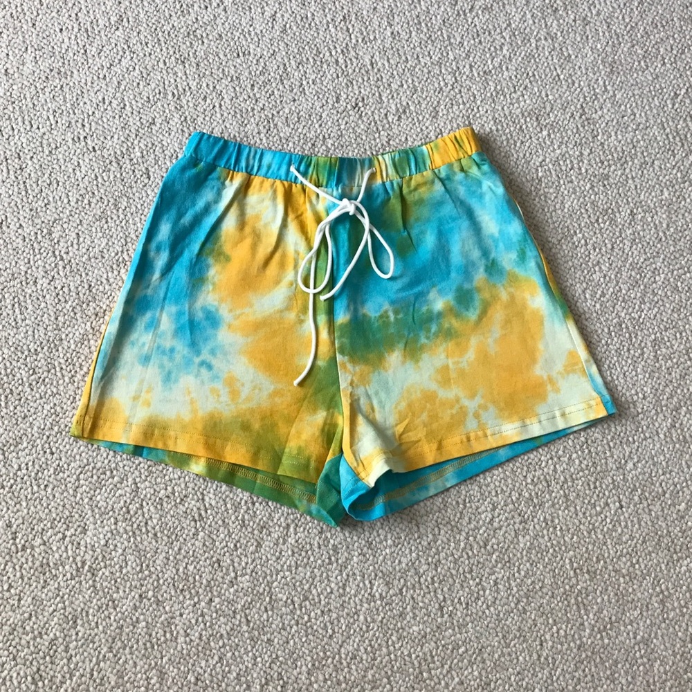 Tie dye lounge shorts